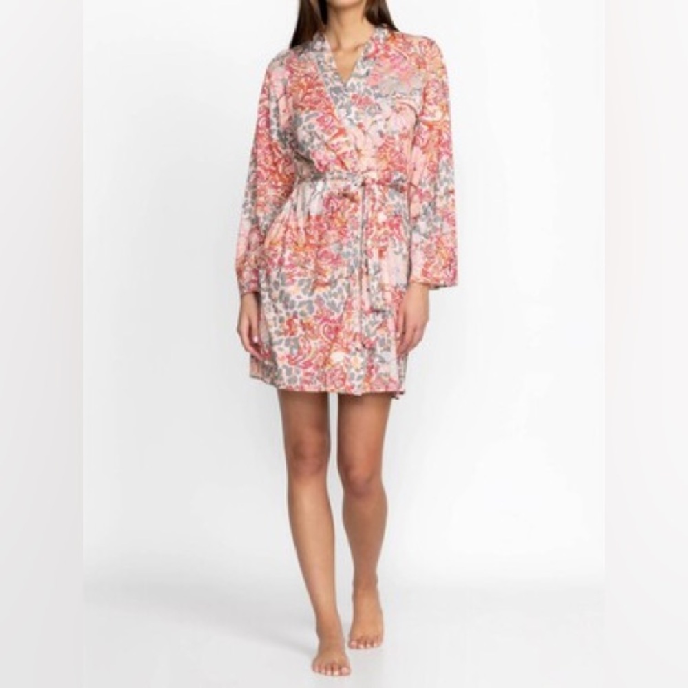 Johnny Was Feline Blush Sleep Robe - S